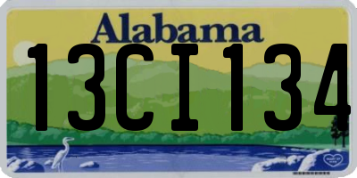AL license plate 13CI134