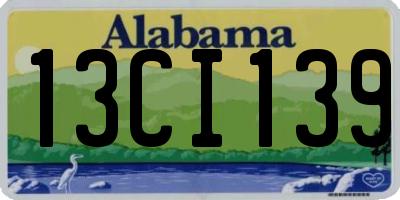 AL license plate 13CI139