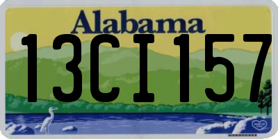 AL license plate 13CI157