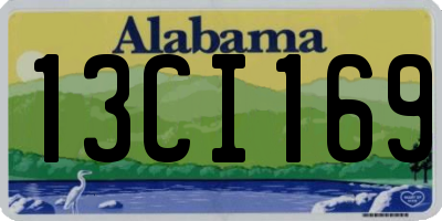 AL license plate 13CI169