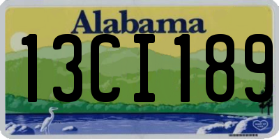 AL license plate 13CI189