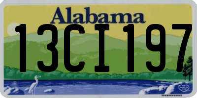 AL license plate 13CI197