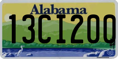 AL license plate 13CI200