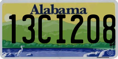 AL license plate 13CI208