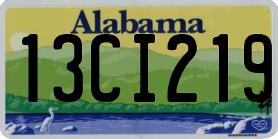AL license plate 13CI219