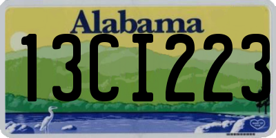 AL license plate 13CI223