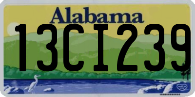AL license plate 13CI239