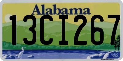 AL license plate 13CI267