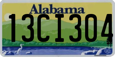 AL license plate 13CI304