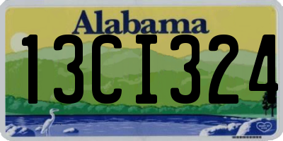 AL license plate 13CI324