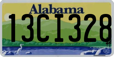 AL license plate 13CI328
