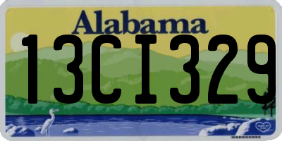AL license plate 13CI329
