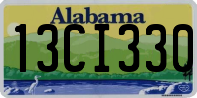 AL license plate 13CI330