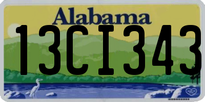 AL license plate 13CI343