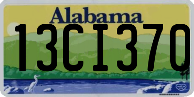 AL license plate 13CI370