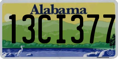 AL license plate 13CI377