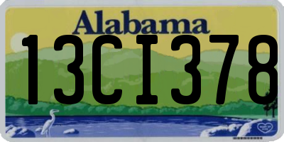 AL license plate 13CI378