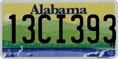 AL license plate 13CI393