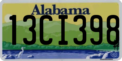 AL license plate 13CI398