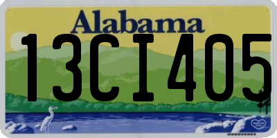AL license plate 13CI405