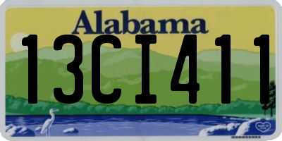 AL license plate 13CI411