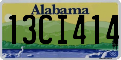 AL license plate 13CI414