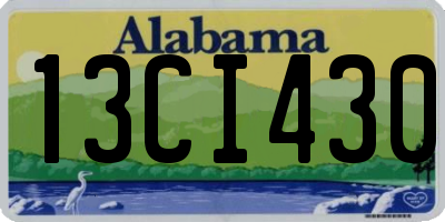 AL license plate 13CI430
