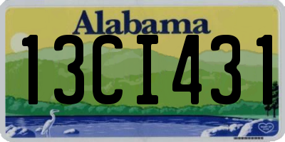 AL license plate 13CI431