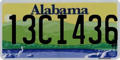 AL license plate 13CI436