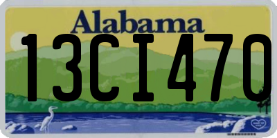 AL license plate 13CI470