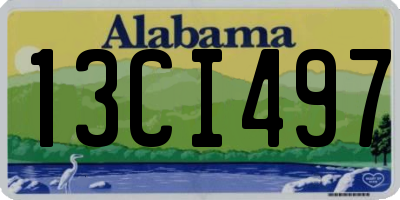 AL license plate 13CI497