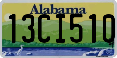 AL license plate 13CI510