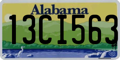 AL license plate 13CI563