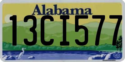 AL license plate 13CI577
