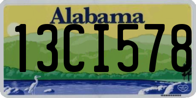 AL license plate 13CI578