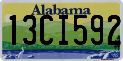 AL license plate 13CI592