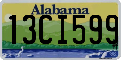 AL license plate 13CI599