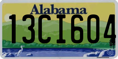 AL license plate 13CI604