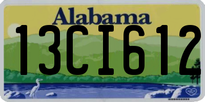 AL license plate 13CI612
