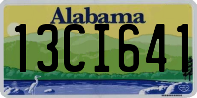 AL license plate 13CI641