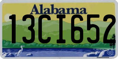 AL license plate 13CI652