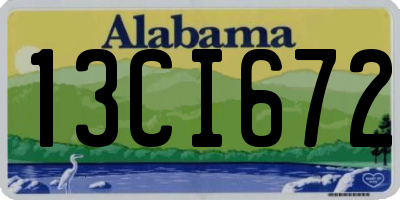 AL license plate 13CI672