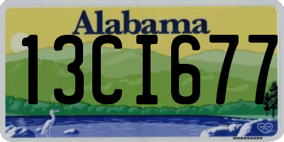 AL license plate 13CI677