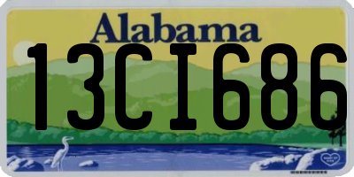 AL license plate 13CI686
