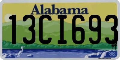 AL license plate 13CI693