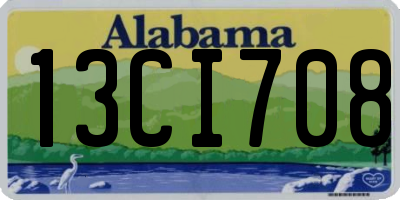 AL license plate 13CI708