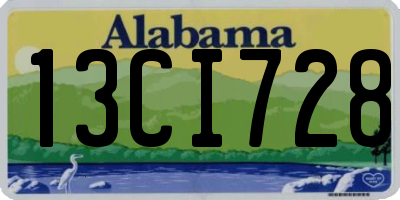 AL license plate 13CI728