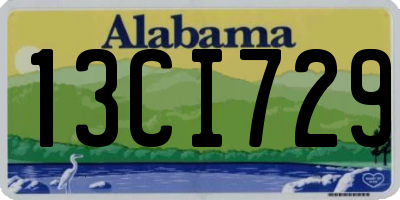AL license plate 13CI729