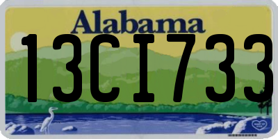 AL license plate 13CI733