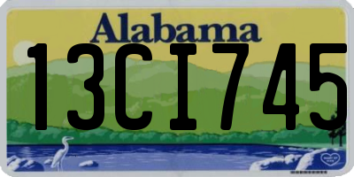 AL license plate 13CI745